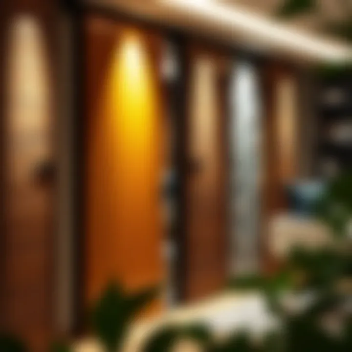 Various materials used for 48 inch sliding doors displayed