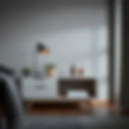 A stylish 24 x 24 nightstand with modern decor