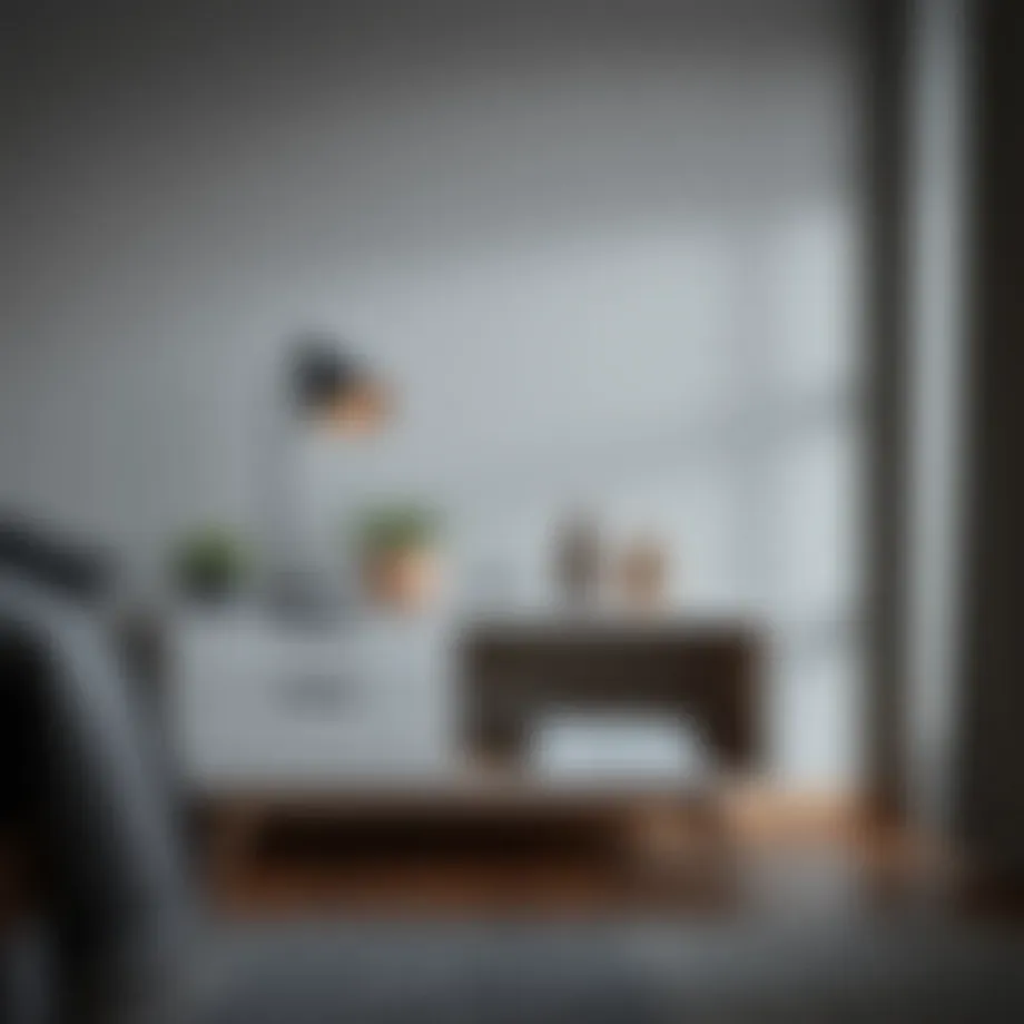 A stylish 24 x 24 nightstand with modern decor