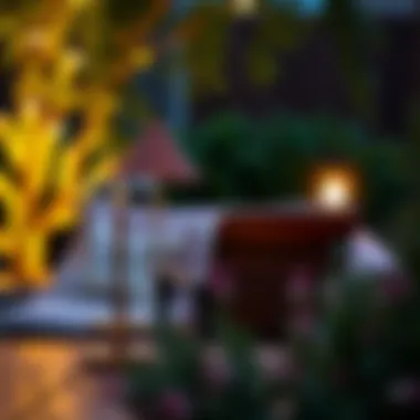 Stylish Outdoor Table Lamp for Evening Relaxation Stylish outdoor table lamp providing ambient light for evening relaxation