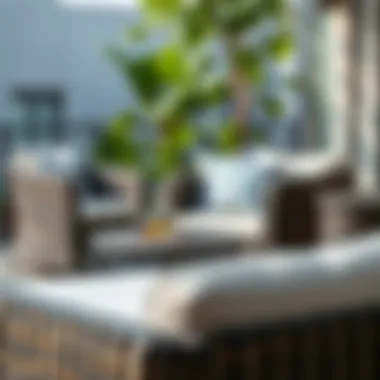 Quality Craftsmanship in Rattan Materials Durable materials of the three-piece rattan patio set highlighting quality craftsmanship