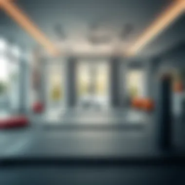 Spacious Home Gym with Tumbling Mats Tumbling mats placed in a spacious home gym environment