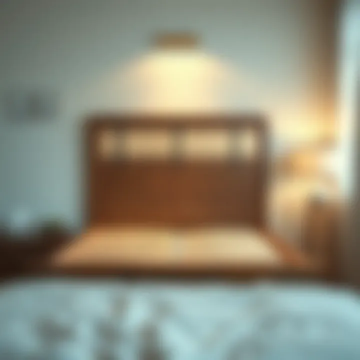 An illustration showing the installation of mattress slats in a bed frame