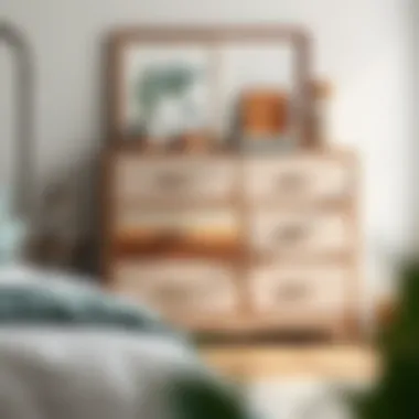 A vintage-inspired dresser made from reclaimed materials