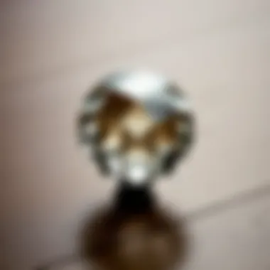 Elegant Glass Knob Elegant glass knob with a modern minimalist style