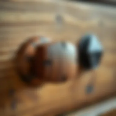 Rustic Wooden Drawer Knob Rustic wooden knob showcasing natural textures