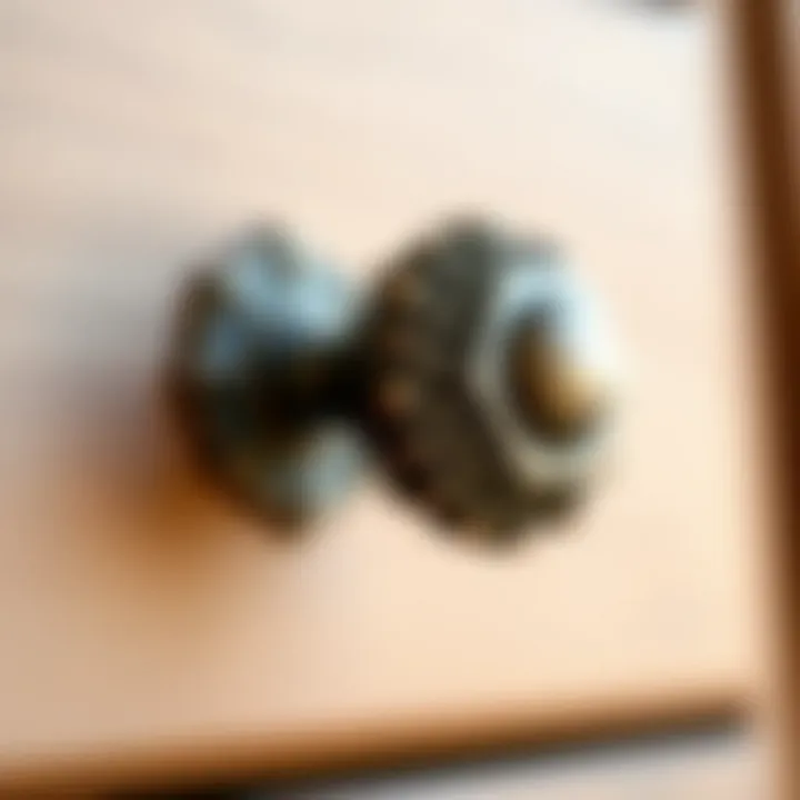 Stylish Metal Drawer Knob Stylish metal knob with a vintage finish