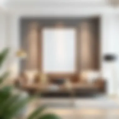 Stylish frame complementing contemporary interior