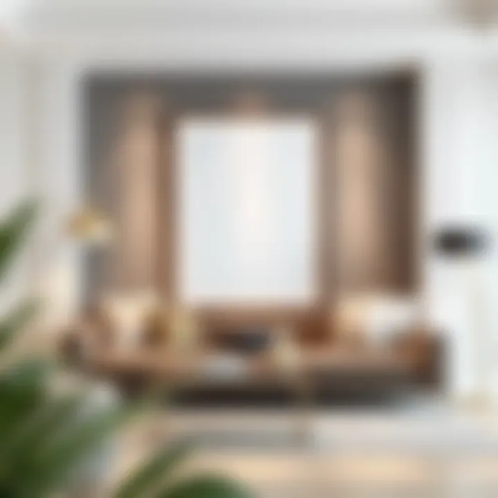 Stylish frame complementing contemporary interior