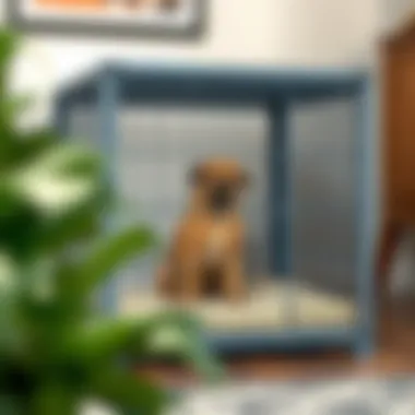 Crate Maintenance and Care Tips A well-maintained dog crate, highlighting care tips and maintenance.