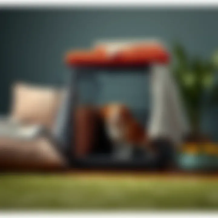 Durable and Comfortable Materials Various materials used for dog crates, showcasing durability and comfort.