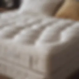 Different mattress types showcasing their unique features