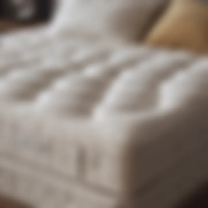 Different mattress types showcasing their unique features