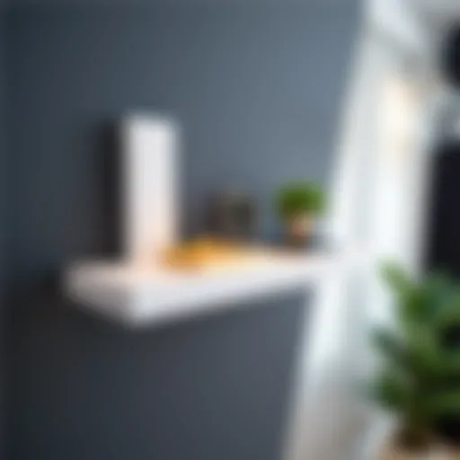 Elegant floating shelf bracket showcasing modern design