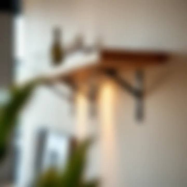 Concealed Bracket Installation for Floating Shelf Installation of a floating shelf with concealed brackets