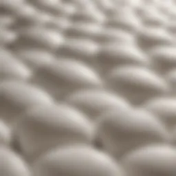 An array of futon mattress foams in various densities