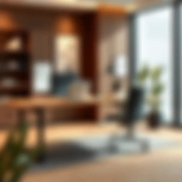 Sleek and Functional Workspace Modern home office desk setup