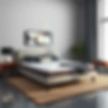 Aesthetic Integration of Platform Base Aesthetic integration of a king mattress platform base with modern decor