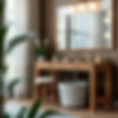 DIY large vanity organizer crafted from repurposed materials