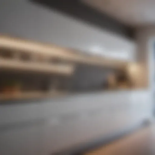 Elegant LED motion sensor cabinet light illuminating a modern kitchen