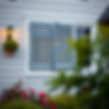 Stylish exterior shutters enhancing home facade Stylish exterior shutters enhancing home facade