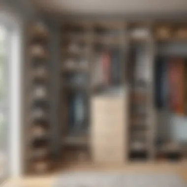 Variety of closet organizers arranged for efficient storage solutions