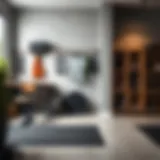 Stylish storage solutions for gym equipment