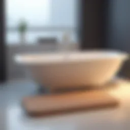 Elegant non-slip bath mat set enhancing bathroom aesthetics