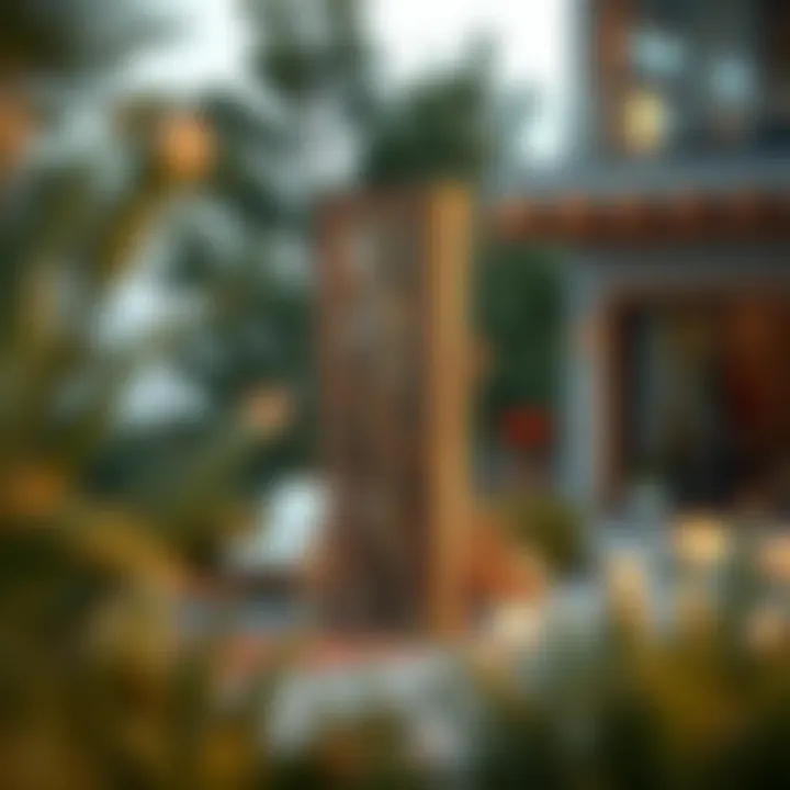 Aesthetic Wind Barrier Design with Natural Elements Aesthetic wind barrier featuring natural elements