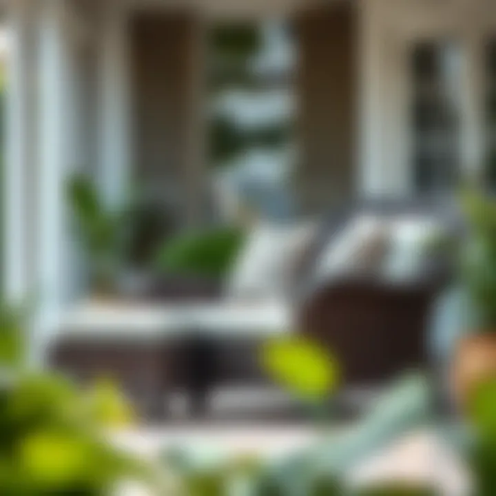 Elegant outdoor wicker recliner with plush cushions