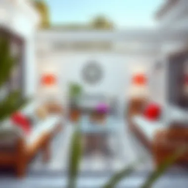Chic Furniture Layout Stylish outdoor furniture arrangement