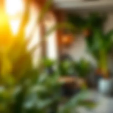 Greenery Enhancing Ambiance Lush plants adorning a small patio