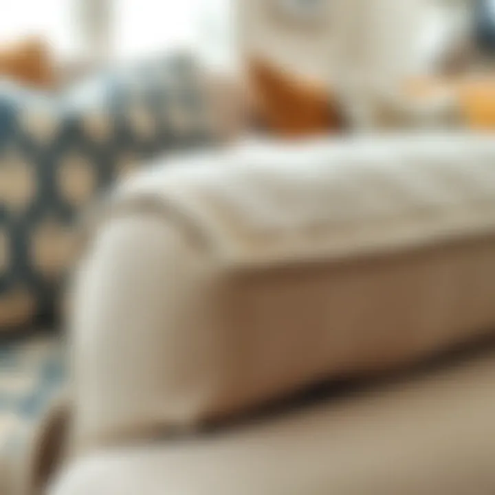 Close-up of high-quality materials used in Rooms to Go furniture