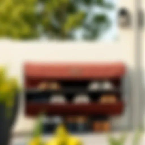 Elegant Outdoor Shoe Storage Solution Stylish outdoor shoe rack with cover