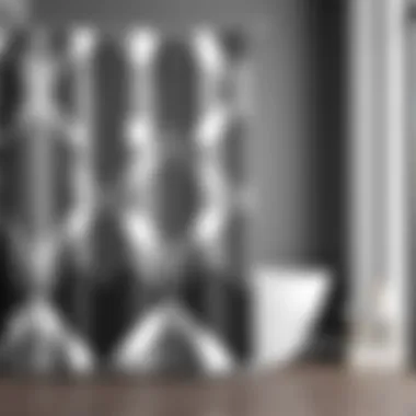 Stylish Geometric Design Complementing Grey Tones Stylish geometric design curtain complementing grey tones