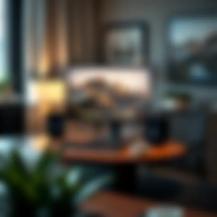 A Stylish Monitor Setup Using a Lazy Susan Stylish lazy Susan monitor setup