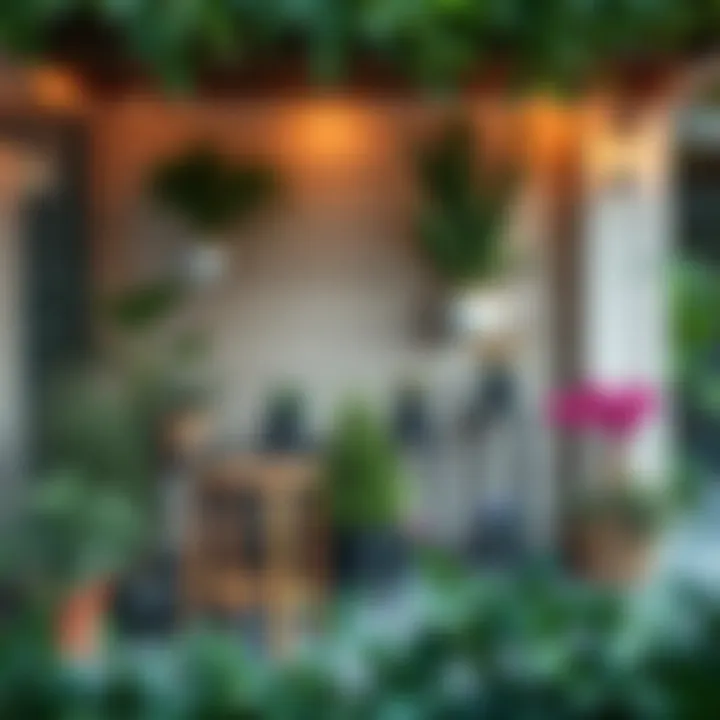 A collection of sustainable garden stands made from eco-friendly materials.