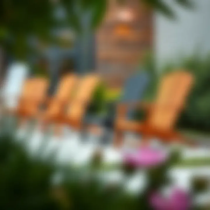 Variety of wooden lawn chair designs for outdoor spaces