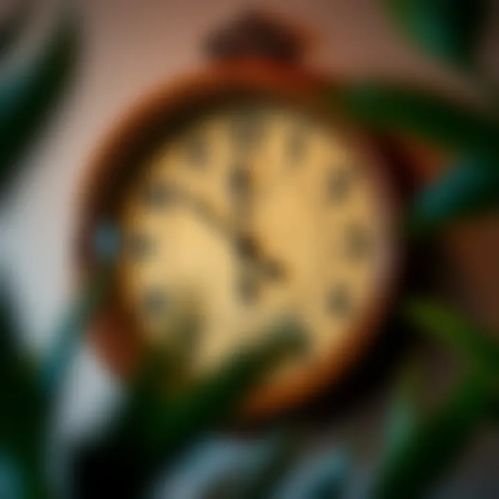 Timeless Tradition: The Vintage Clock A vintage-inspired wall clock with ornate details and classic numerals