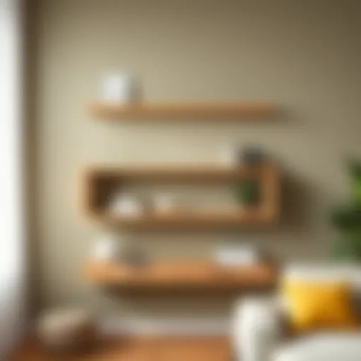 Elegant Wood Shelf Design Elegant wood shelf showcasing unique design