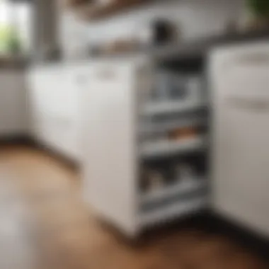 Stylish Waste Management Solutions Elegant base cabinet design for waste management in a modern kitchen