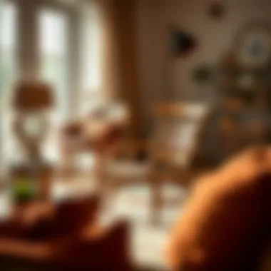 Local Craftsmanship Enhances Home Aesthetics Elegant local-crafted wooden chair in a cozy living room