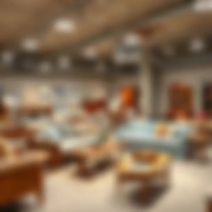 Diversity of Local Furniture Designs Showroom displaying a range of unique local furniture designs