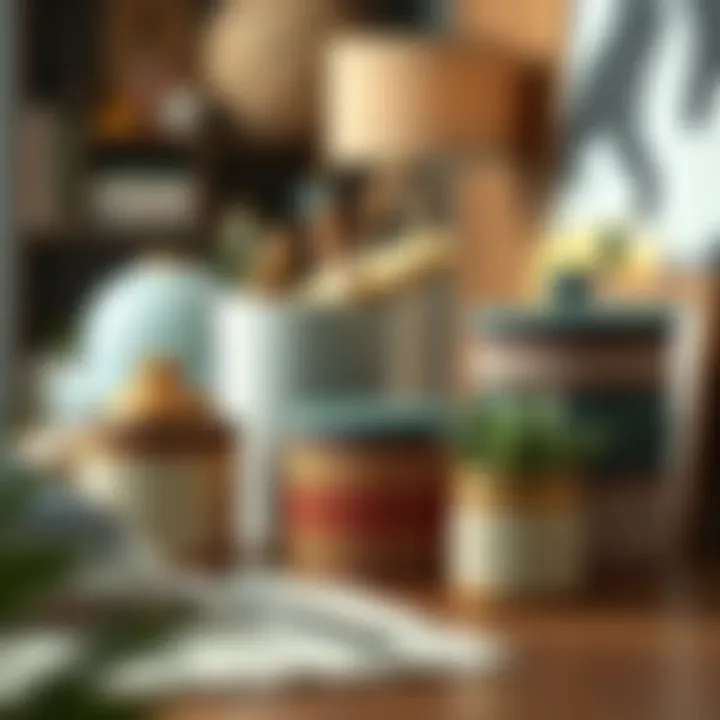 DIY decorative small storage containers enhancing home decor