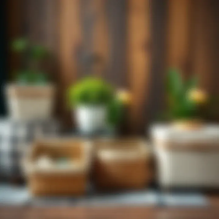 A variety of small storage containers made from sustainable materials