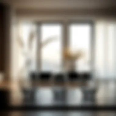 Minimalist approach to wide glass vases in interior design