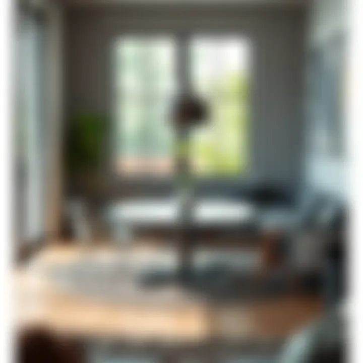 Versatile Retractable Round Table in Multi-Functional Space Versatile retractable round table in a multi-functional space