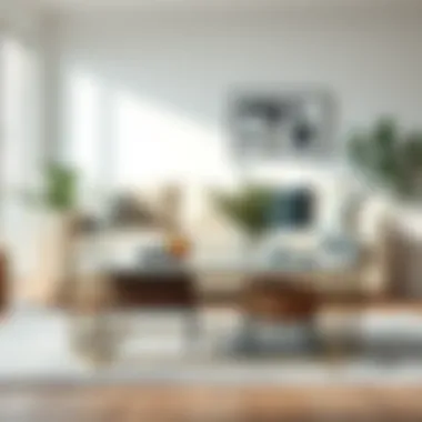 Chic Wire Basket Coffee Table in Contemporary Decor A stylish wire basket coffee table in a modern living room setting