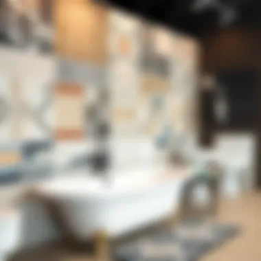 Diverse tile patterns displayed for bathroom decor