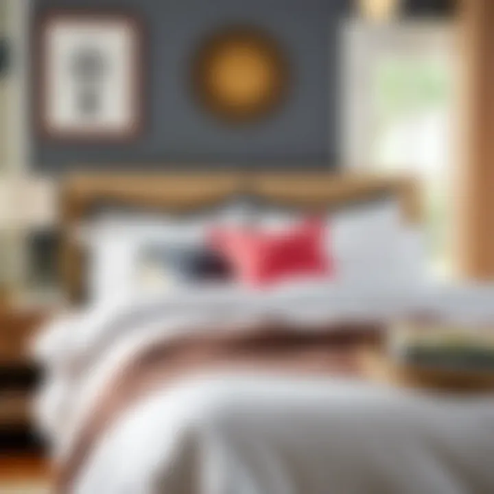 Effective pairing of comforter covers with bedroom accessories